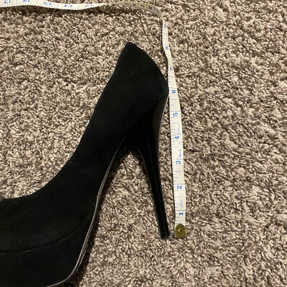 Steve Madden Black Suede Caryssa Heels - Picture 7 of 7